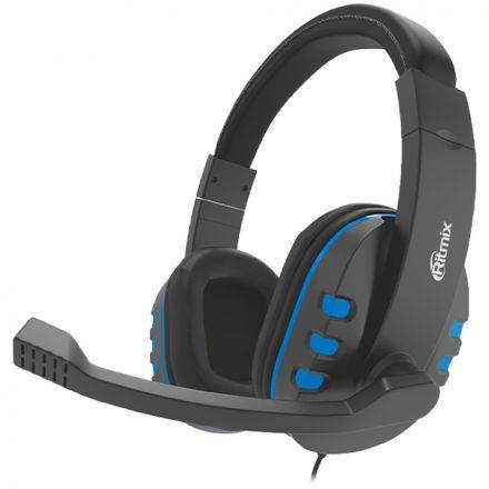 Headset RITMIX RH-555M Black/Blue